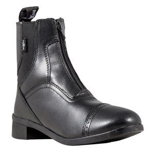 Saxon Children's Syntovia Zip Paddock Boots Black Size 12T